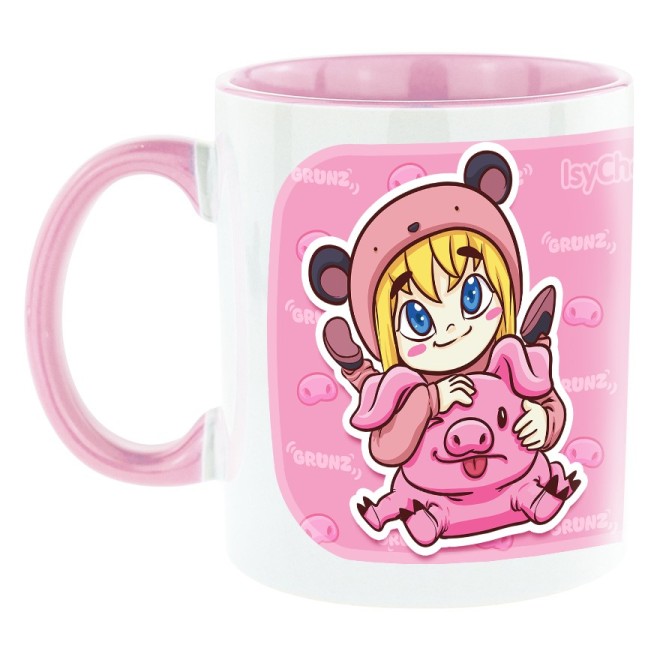 Tazza bicolore Isy & Ham rosa