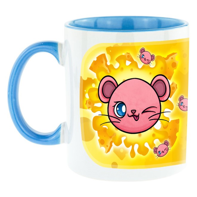 Team Isy Bi-Color Mug bleu clair