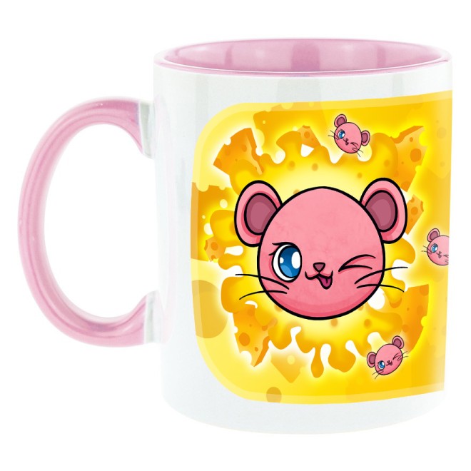 Tazza bicolore Team Isy rosa