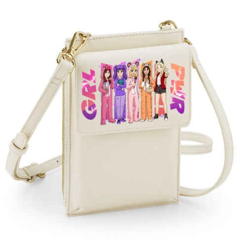 GirlPower cell phone shoulder bag