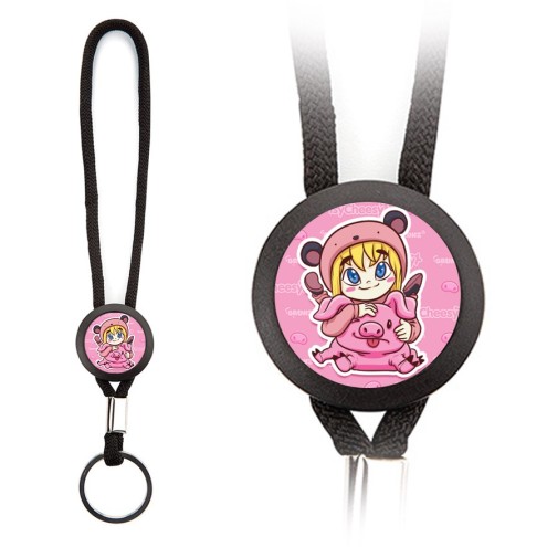 Isy & ham key ring loop black