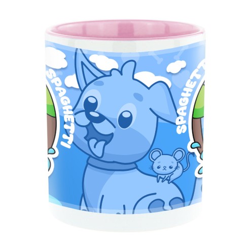 Spaghetti Bi-Color Tasse rose