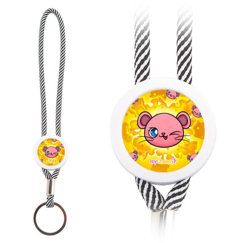 Team Isy key ring loop gray/white