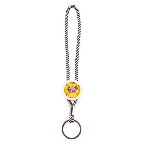 Team Isy key ring loop gray/white