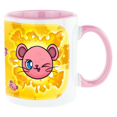 Team Isy bi-color mug pink